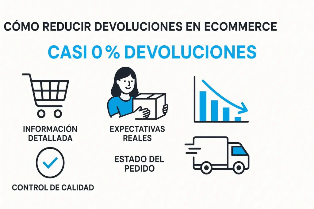 Infografia sobre como disminuir las devoluciones