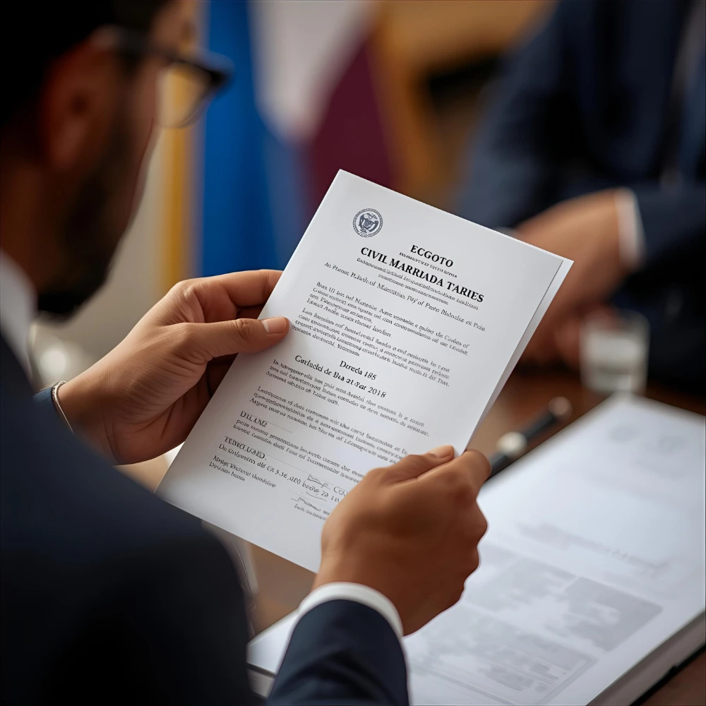 obtener copia del registro civil de matrimonio fuera de Bogotá